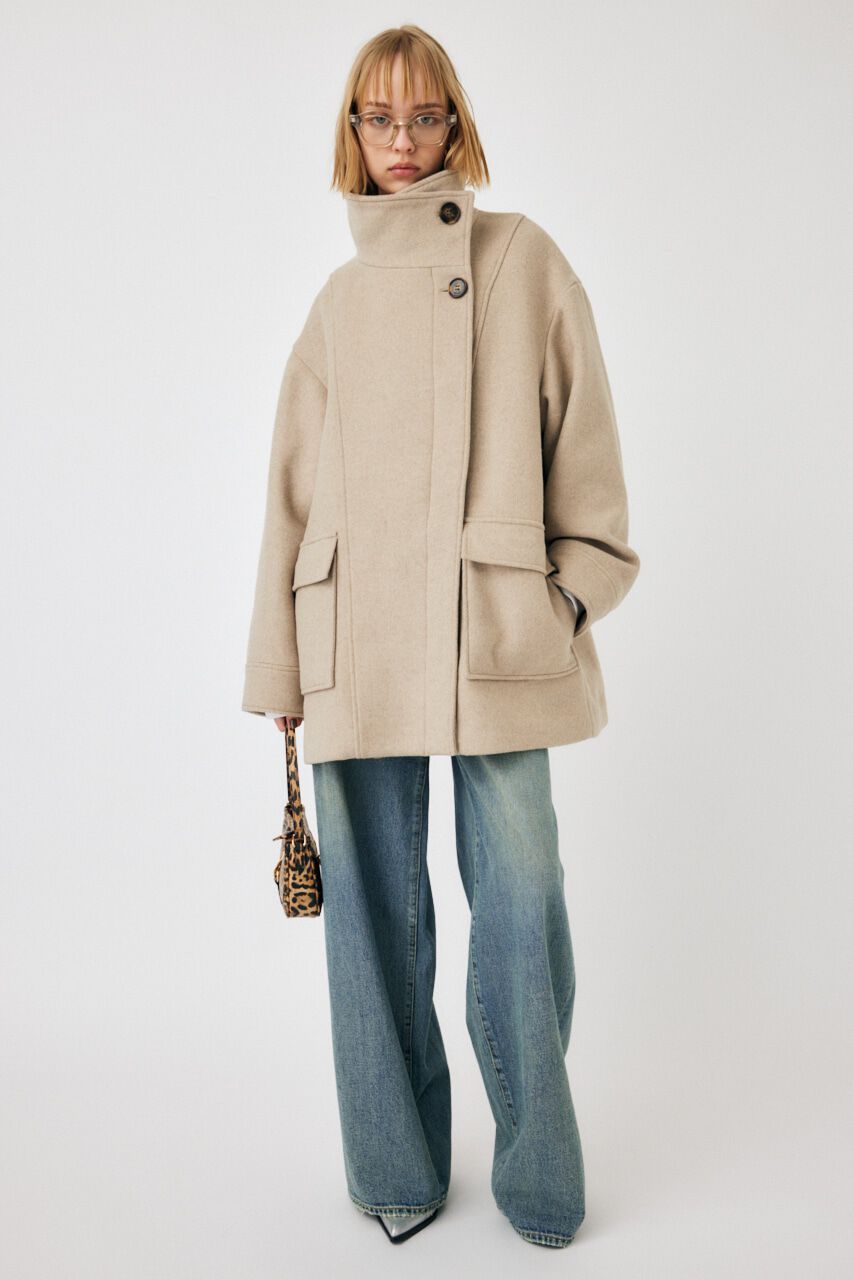 MOUSSY「STAND COLLAR MIDDLE コート」|その他|L/BEG1