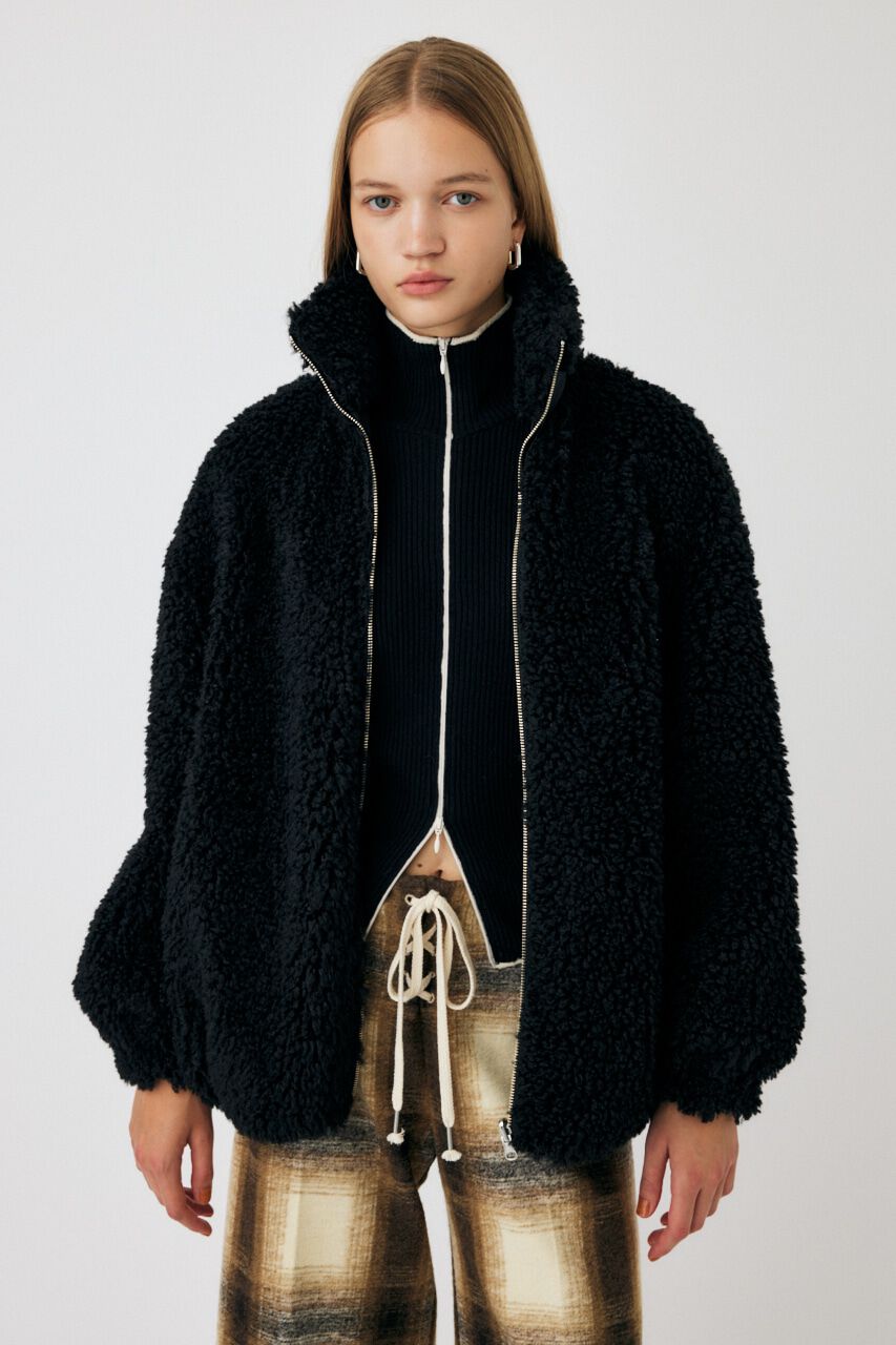 MOUSSY「BOA PUFFER ブルゾン」|ブルゾン・スタジャン|BLK