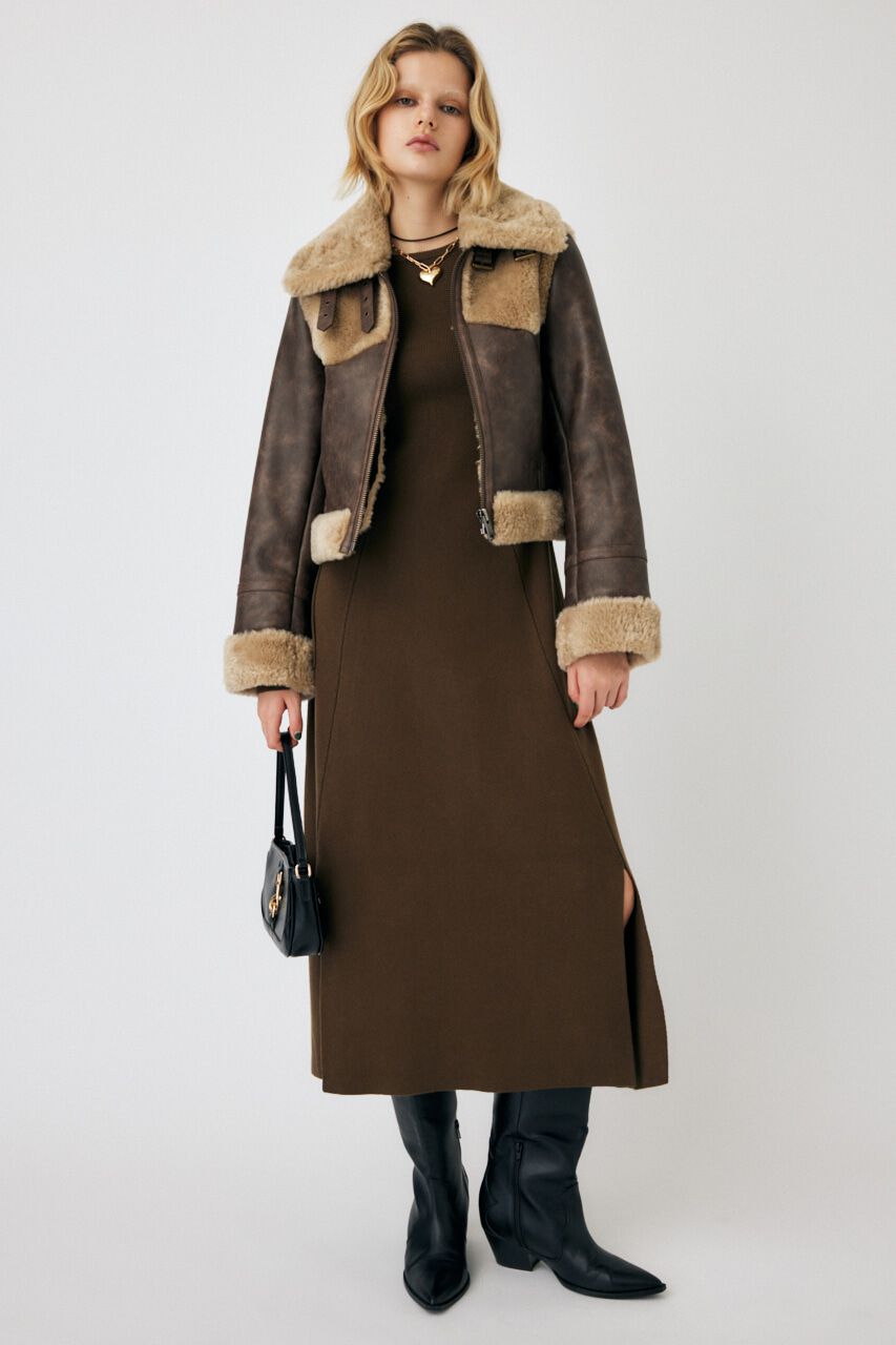 MOUSSY「WAIST RIBBON ロングドレス」|ワンピース|D/KHA3