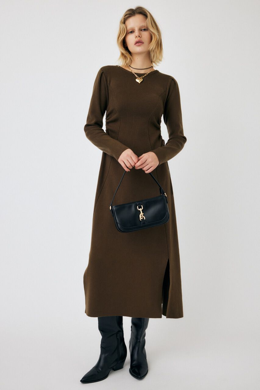 MOUSSY「WAIST RIBBON ロングドレス」|ワンピース|