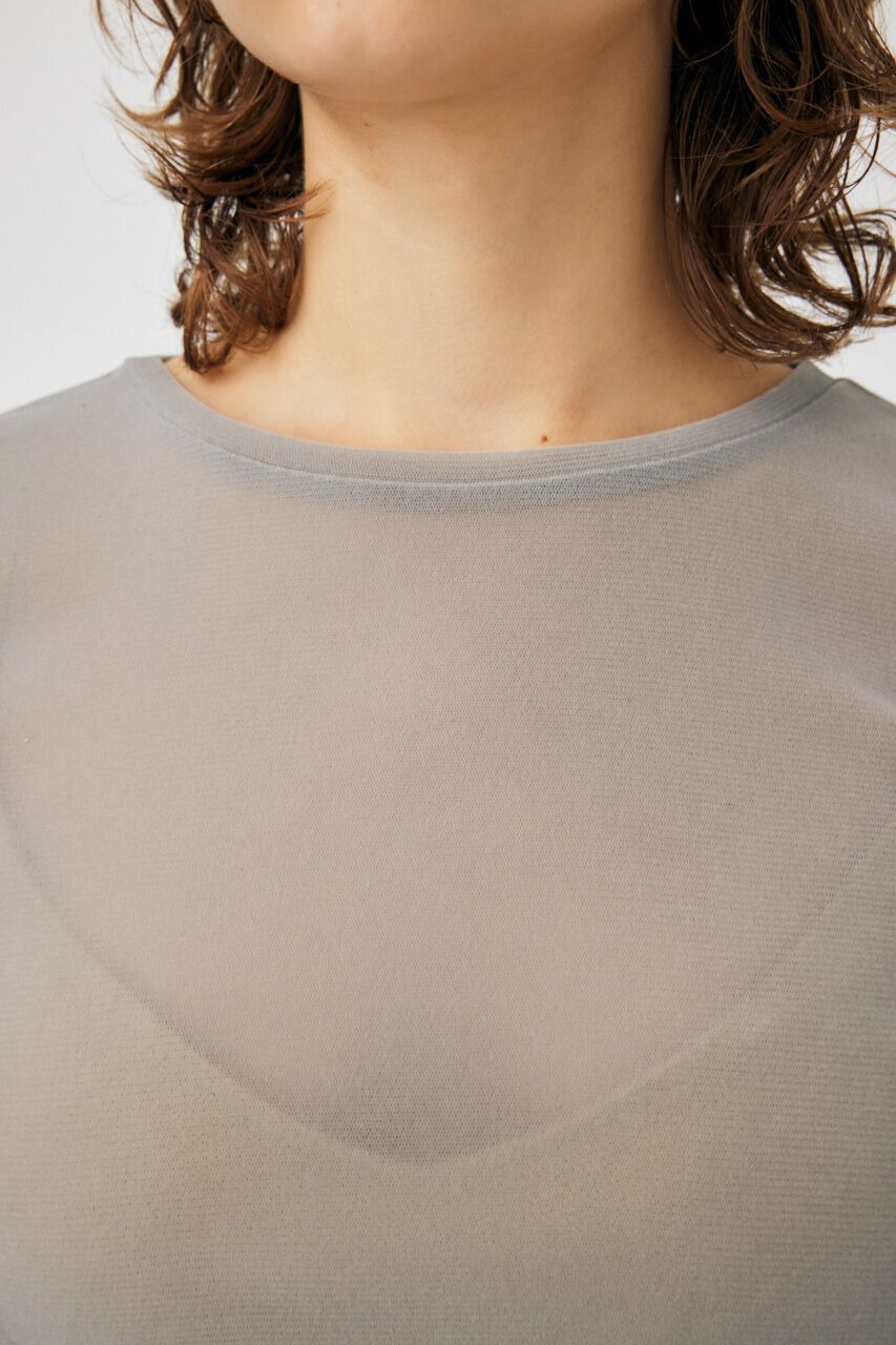 MOUSSY「FLOCKEY TULLE トップス」|Tシャツ・カットソー|