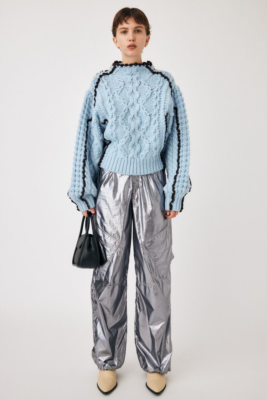 MOUSSY「STITCH CABLE ニット」|ニット・セーター|