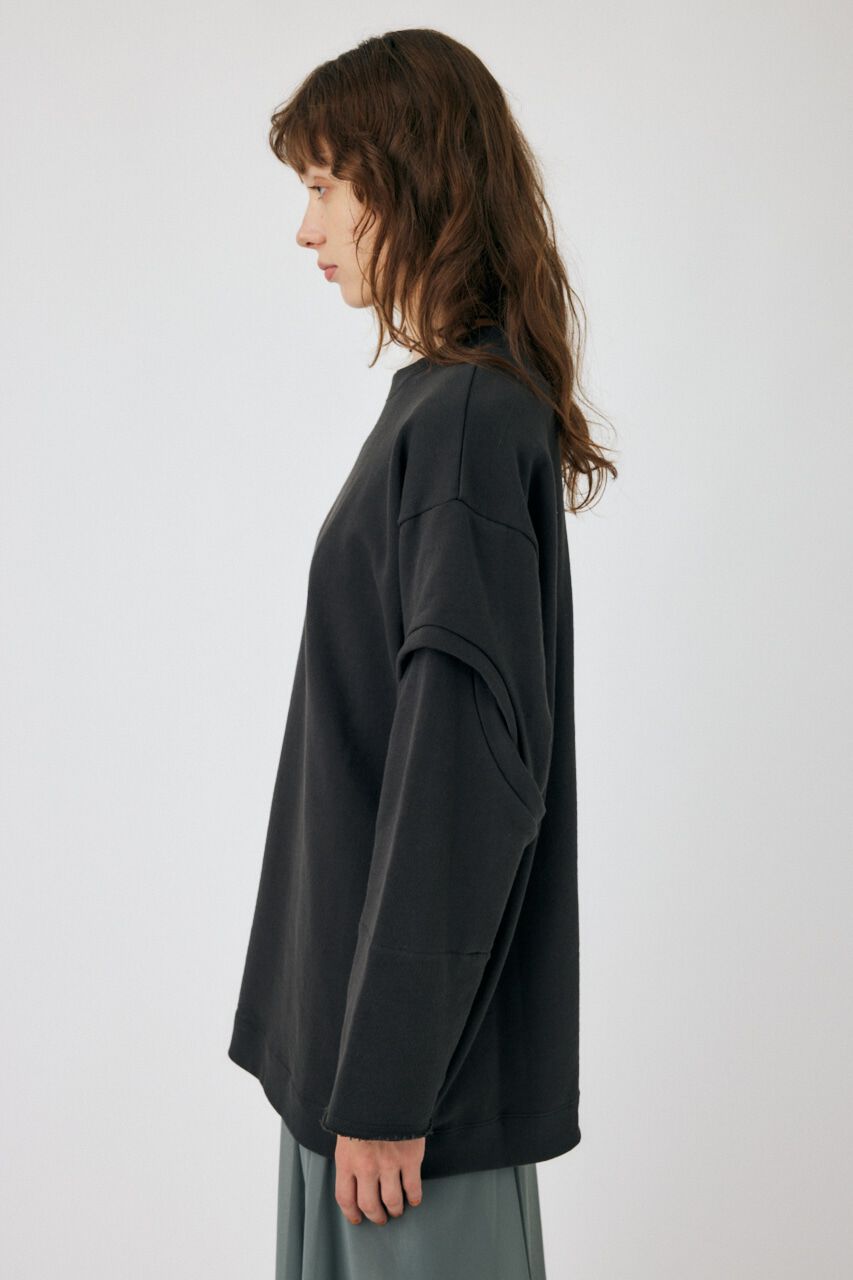 MOUSSY「OPEN SLEEVE スウェット」|Tシャツ・カットソー|