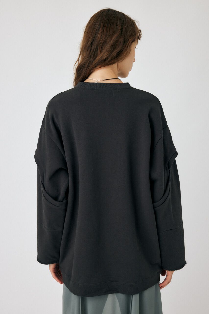 MOUSSY「OPEN SLEEVE スウェット」|Tシャツ・カットソー|