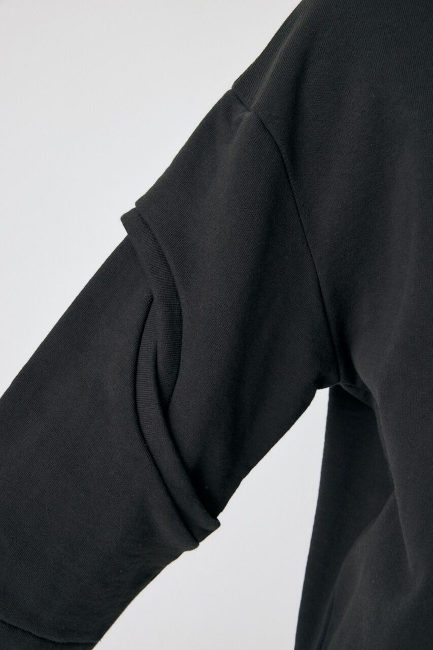 MOUSSY「OPEN SLEEVE スウェット」|Tシャツ・カットソー|