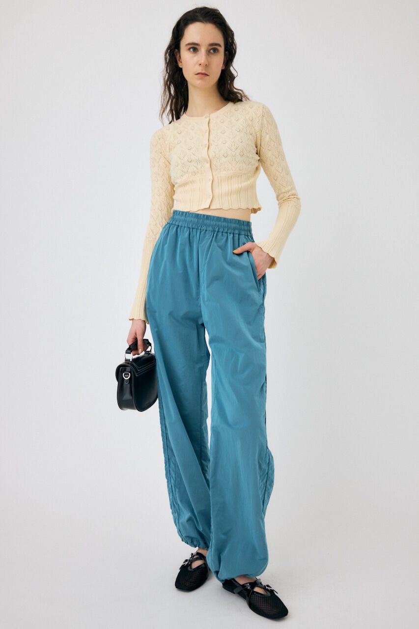 MOUSSY「CROCHET KNIT CROPPED カーディガン」|ニット・セーター|