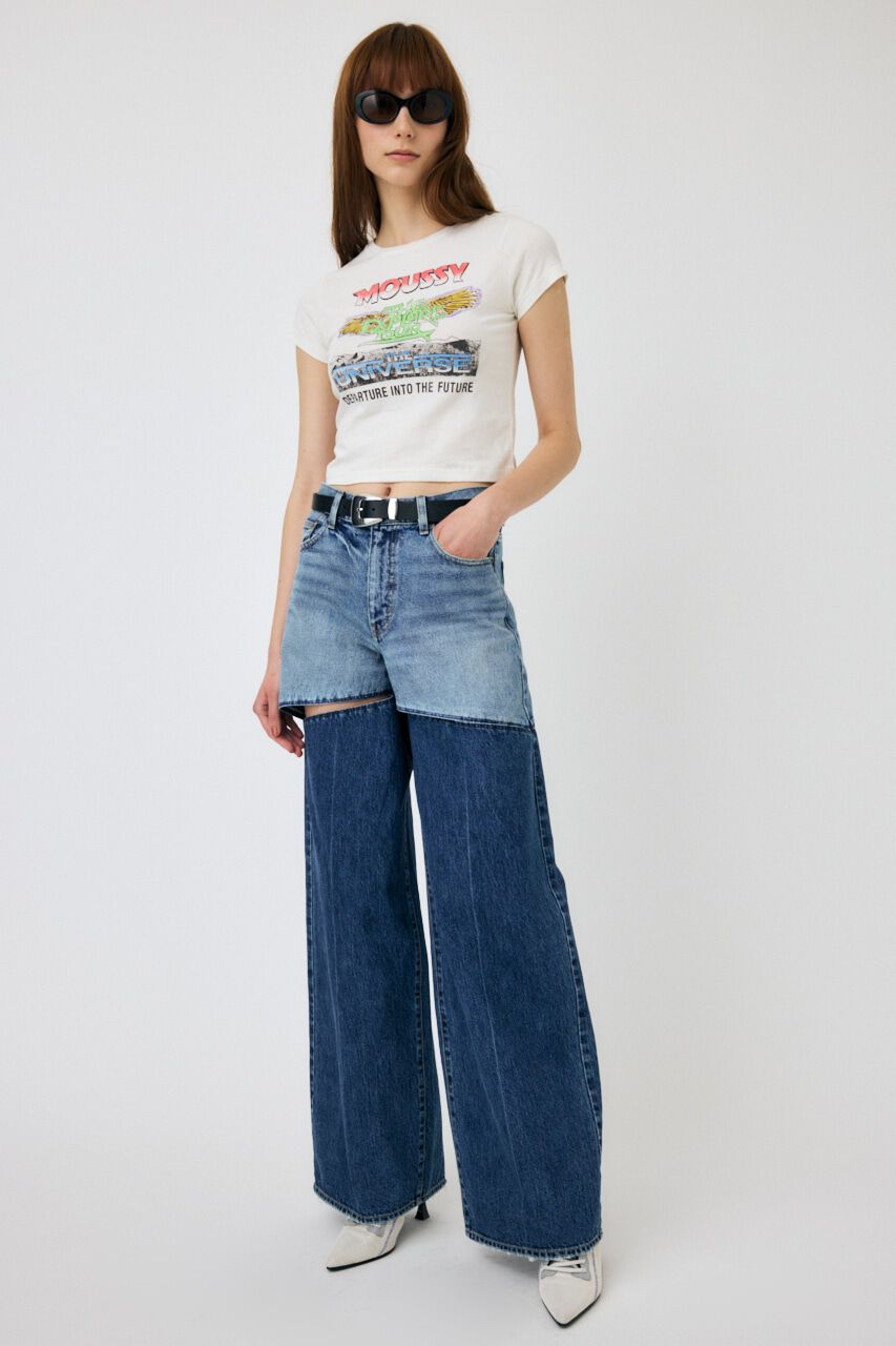 MOUSSY「HW NOTCH STRAIGHT」|デニム|