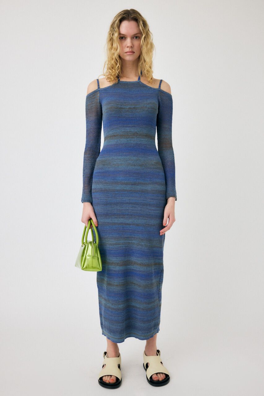 MOUSSY「MULTI COLOR ニットドレス」|ワンピース|