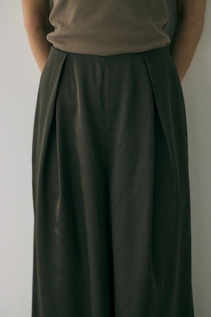 MOUSSY「リサイクルポリエステル使用　フレア分量たっぷりのサテンパンツ」|その他|