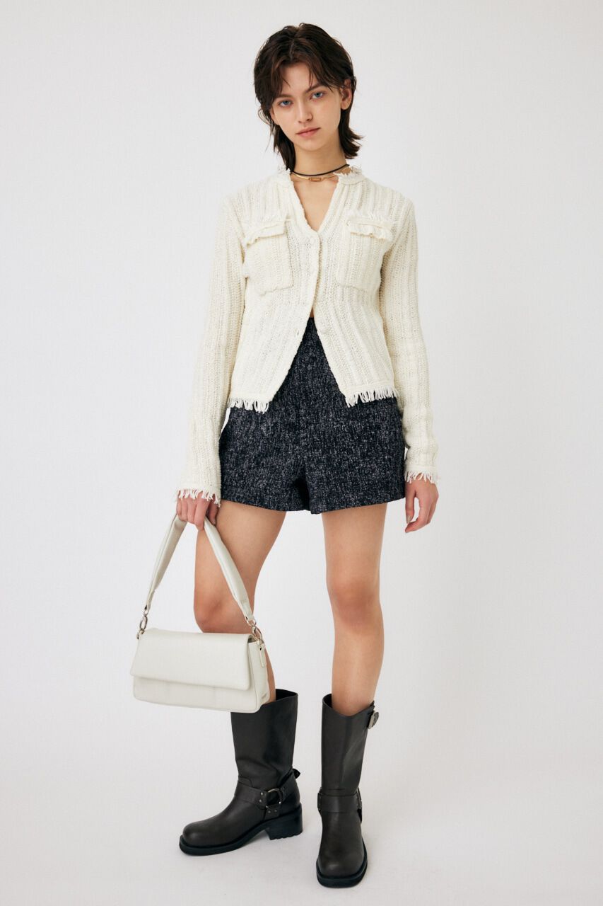 MOUSSY「HW TWEEDY SHORTS」|デニム|