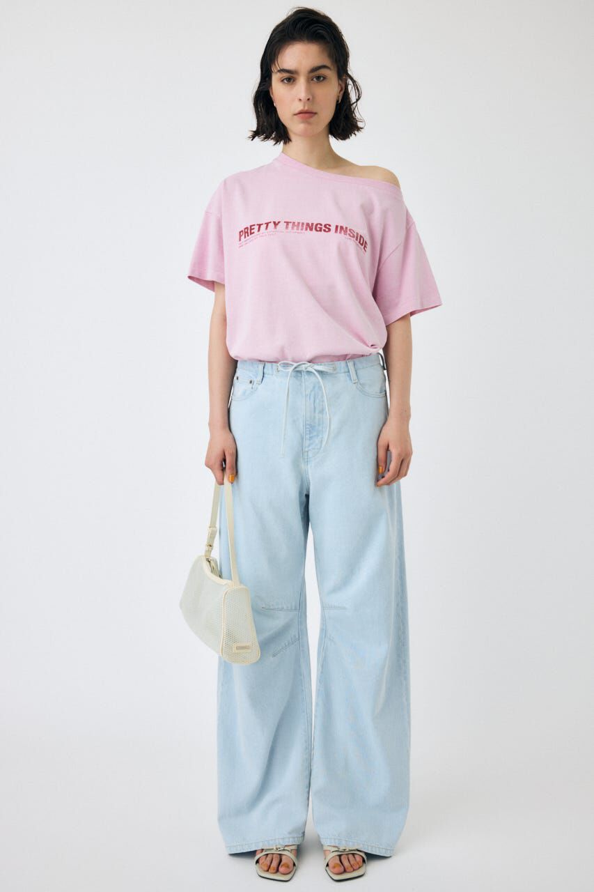 MOUSSY「EASY WAIST LIGHT ストレートデニム」|デニム|