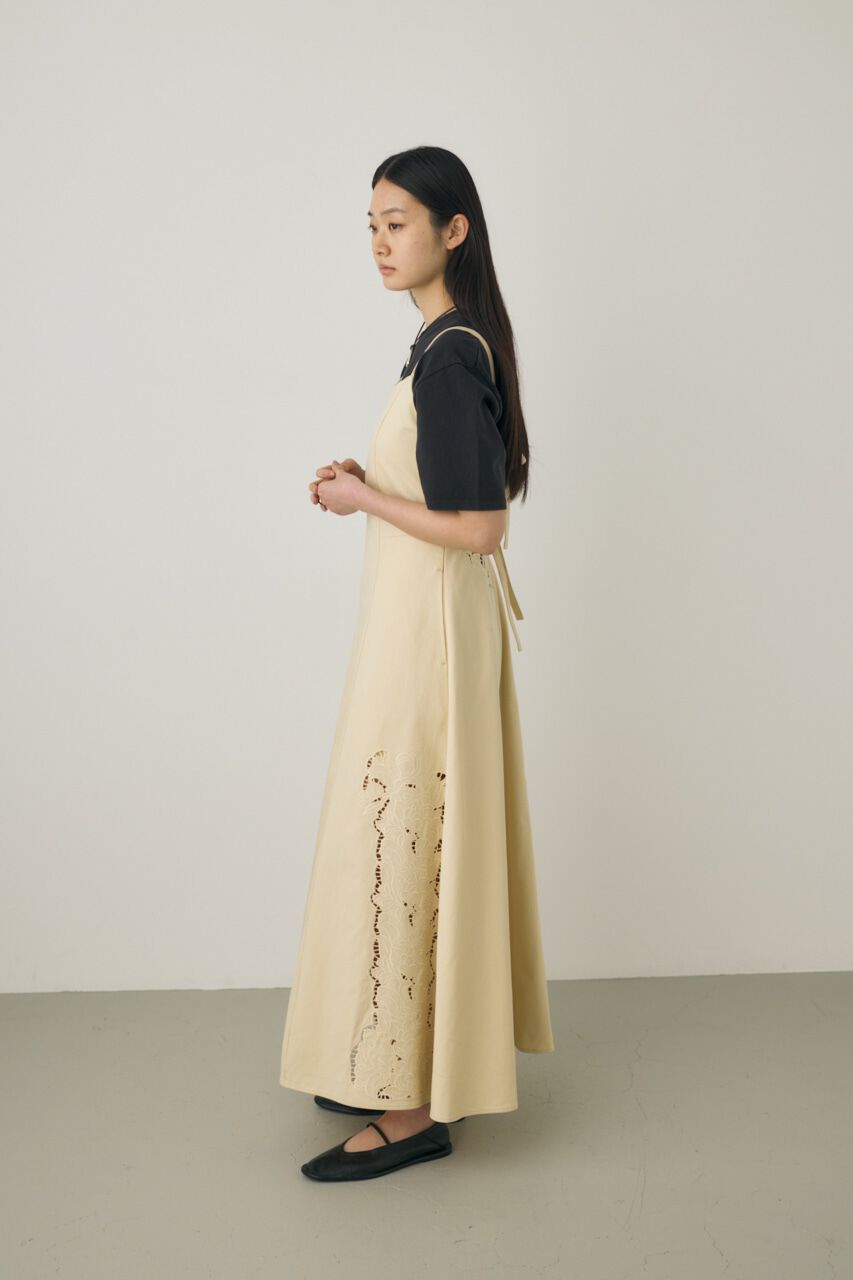 MOUSSY「カットワーク刺繍キャミソールワンピース　オーガニックコットン使用」|ワンピース|