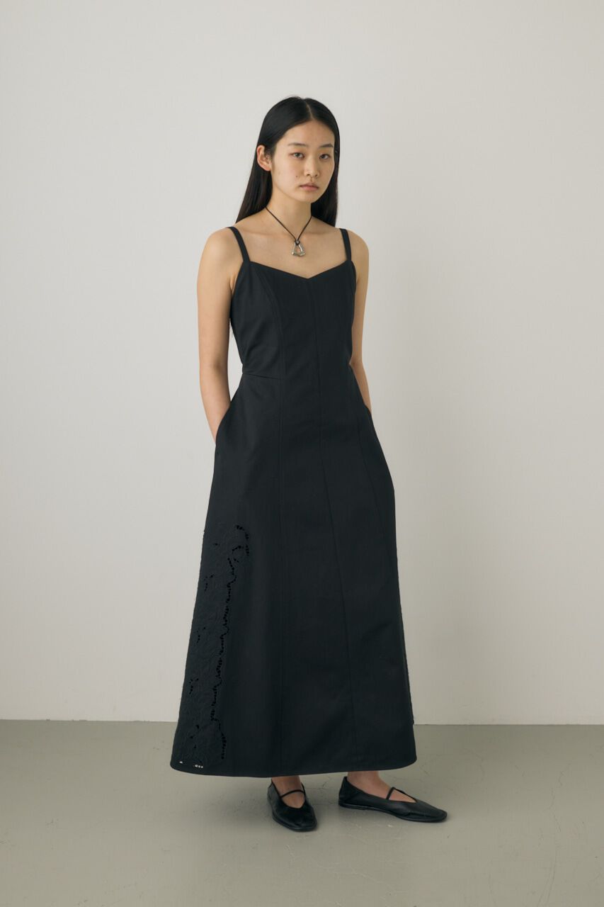 MOUSSY「カットワーク刺繍キャミソールワンピース　オーガニックコットン使用」|ワンピース|