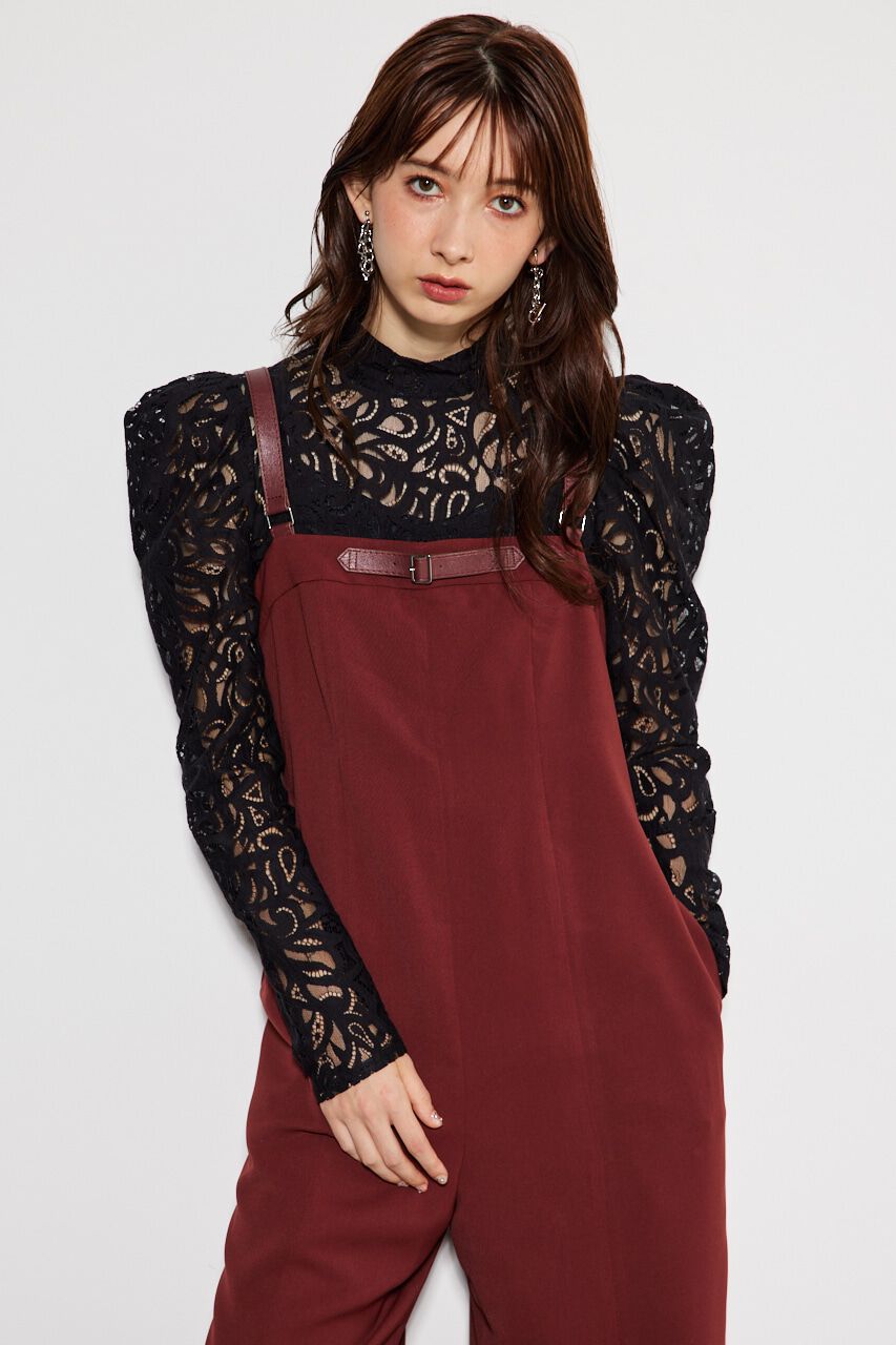 rienda「BELTデザインロンパース」|ワンピース|