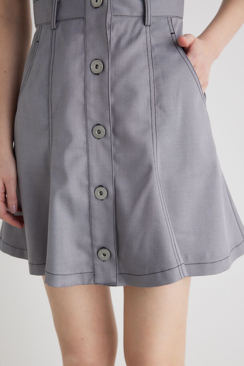 rienda「クロップレイヤードマーメイドミニOPS」|ワンピース|