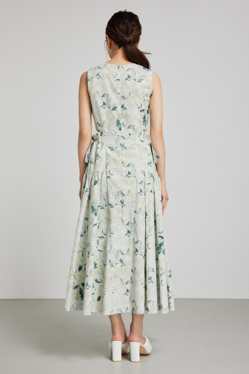 rienda「サイドリボンドロンストフレアワンピース」|ワンピース|