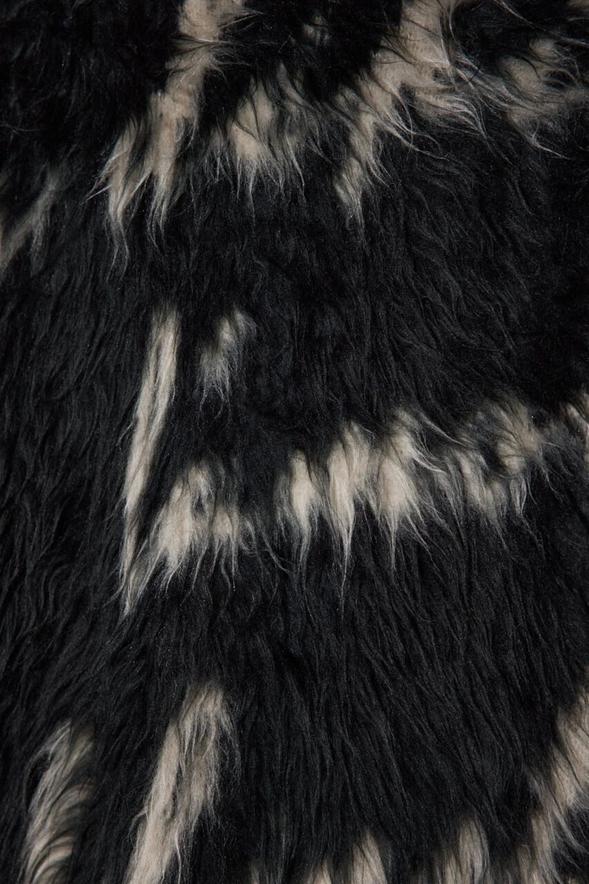 rienda「2WAYロングシャギールーズジャガードニットカーデ」|カーディガン|