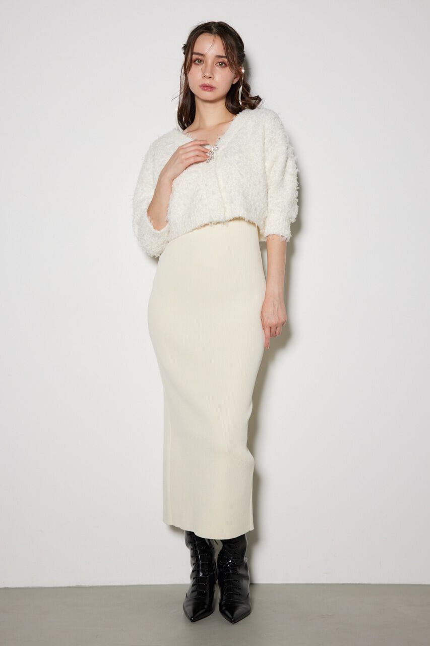 rienda「リボンカーデセットニットワンピース」|ワンピース|IVOY3