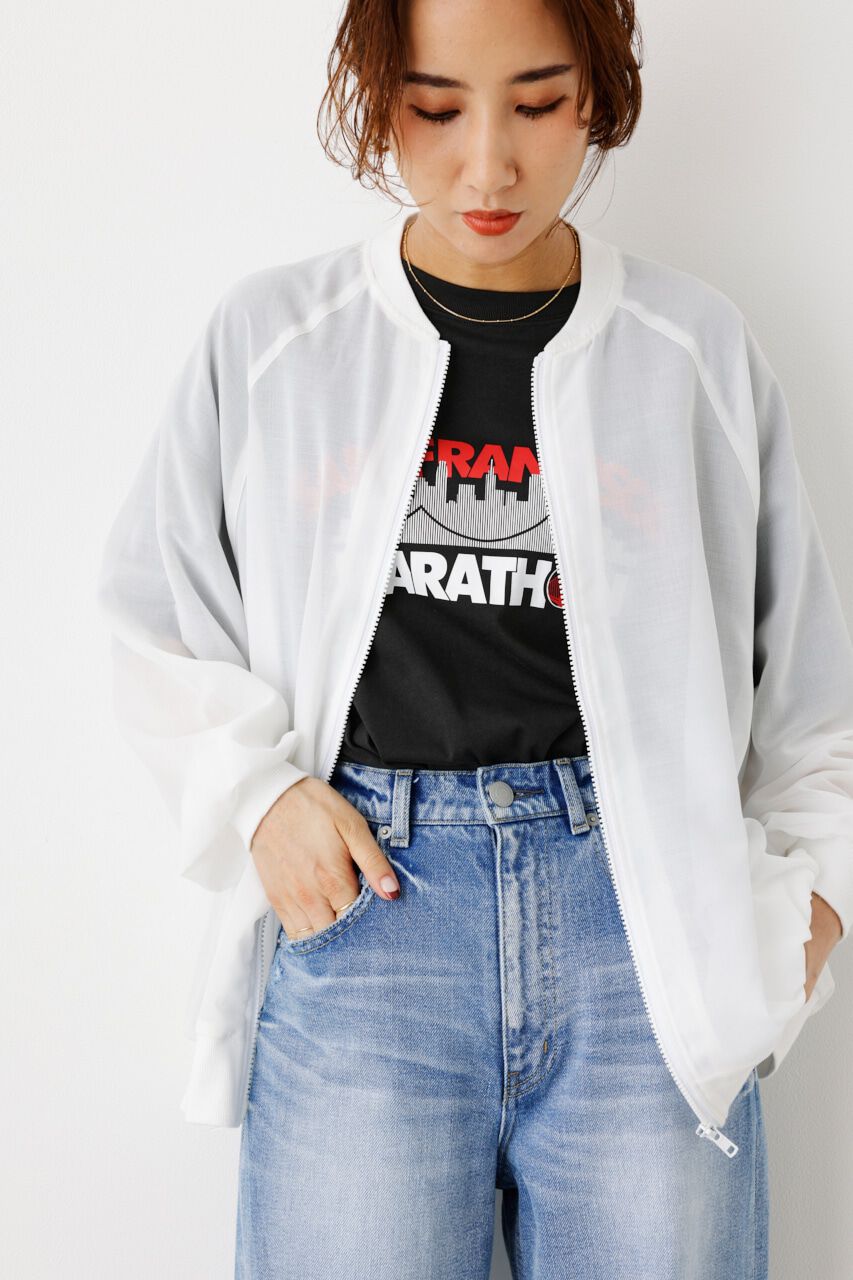 RODEO CROWNS「ボリュームスリーブシアーブルゾン」|ブルゾン・スタジャン|