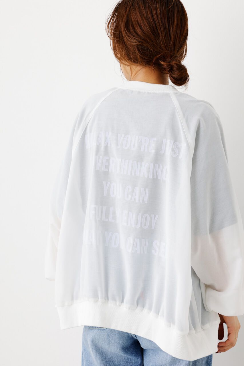 RODEO CROWNS「ボリュームスリーブシアーブルゾン」|ブルゾン・スタジャン|