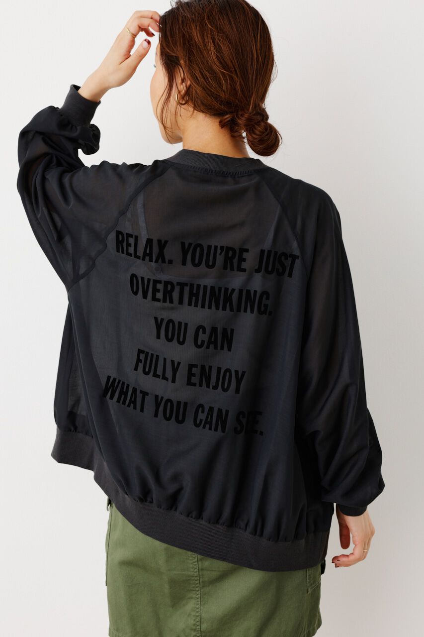 RODEO CROWNS「ボリュームスリーブシアーブルゾン」|ブルゾン・スタジャン|