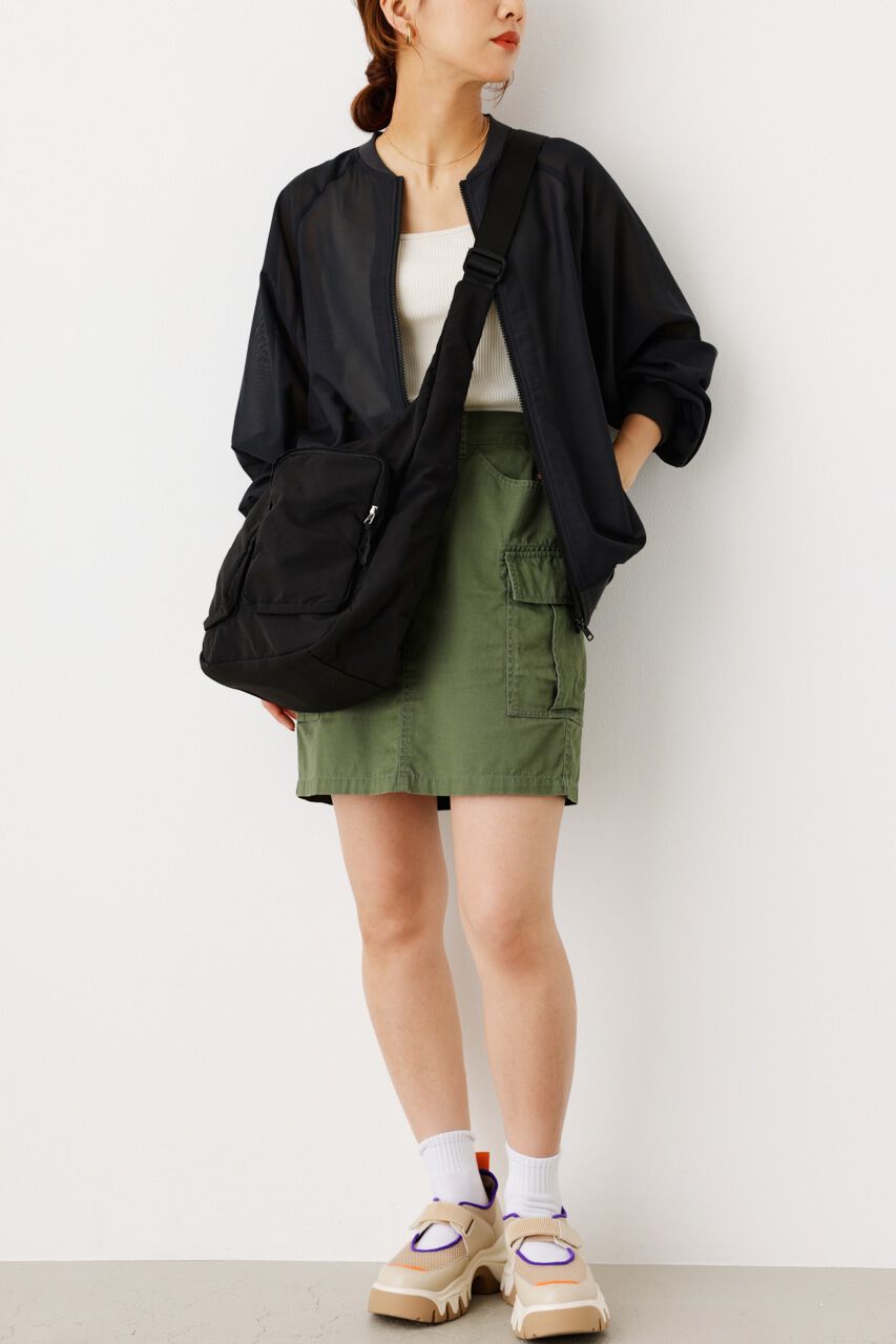 RODEO CROWNS「ボリュームスリーブシアーブルゾン」|ブルゾン・スタジャン|