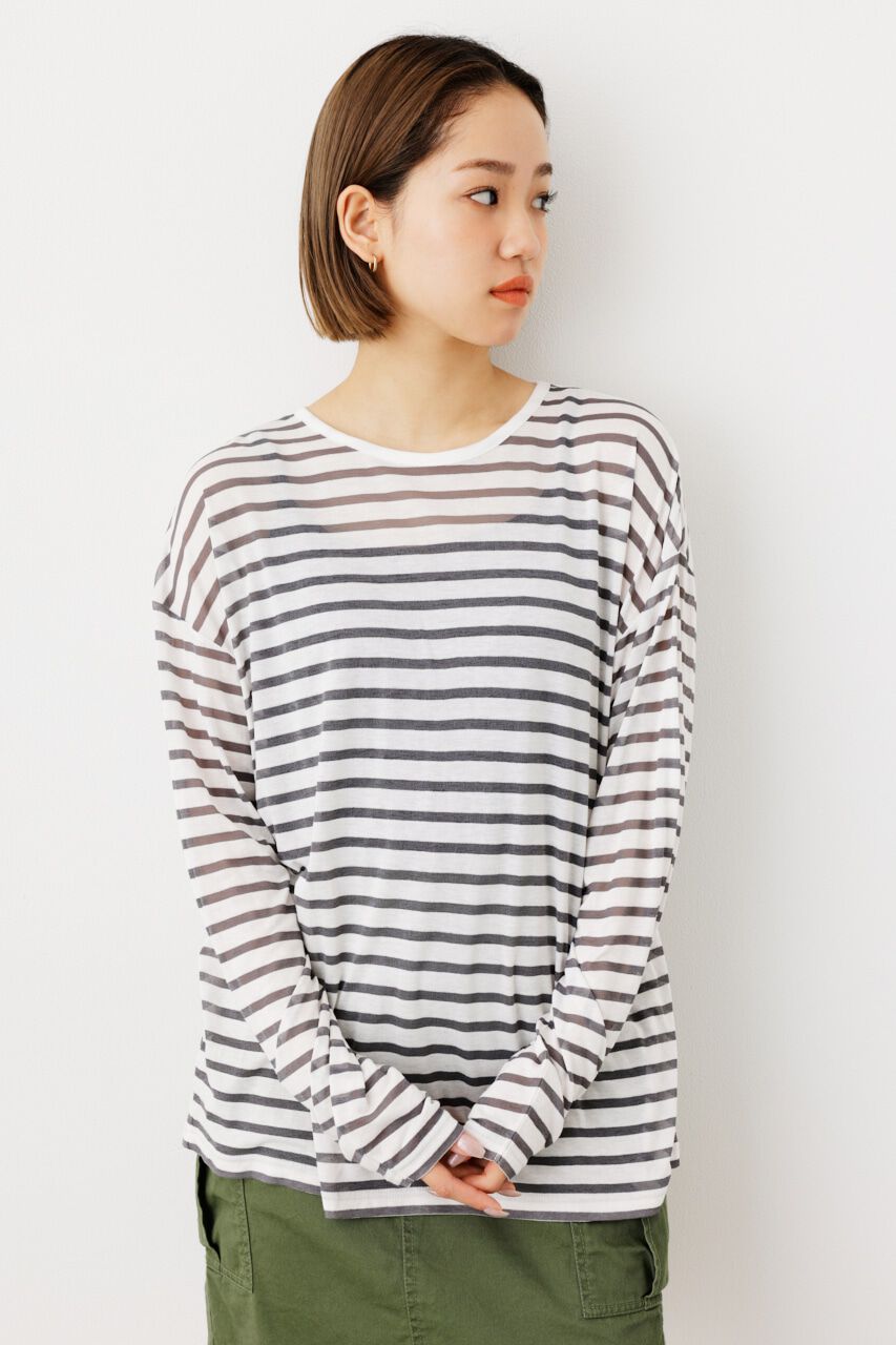 RODEO CROWNS「シアーボーダートップス」|Tシャツ・カットソー|