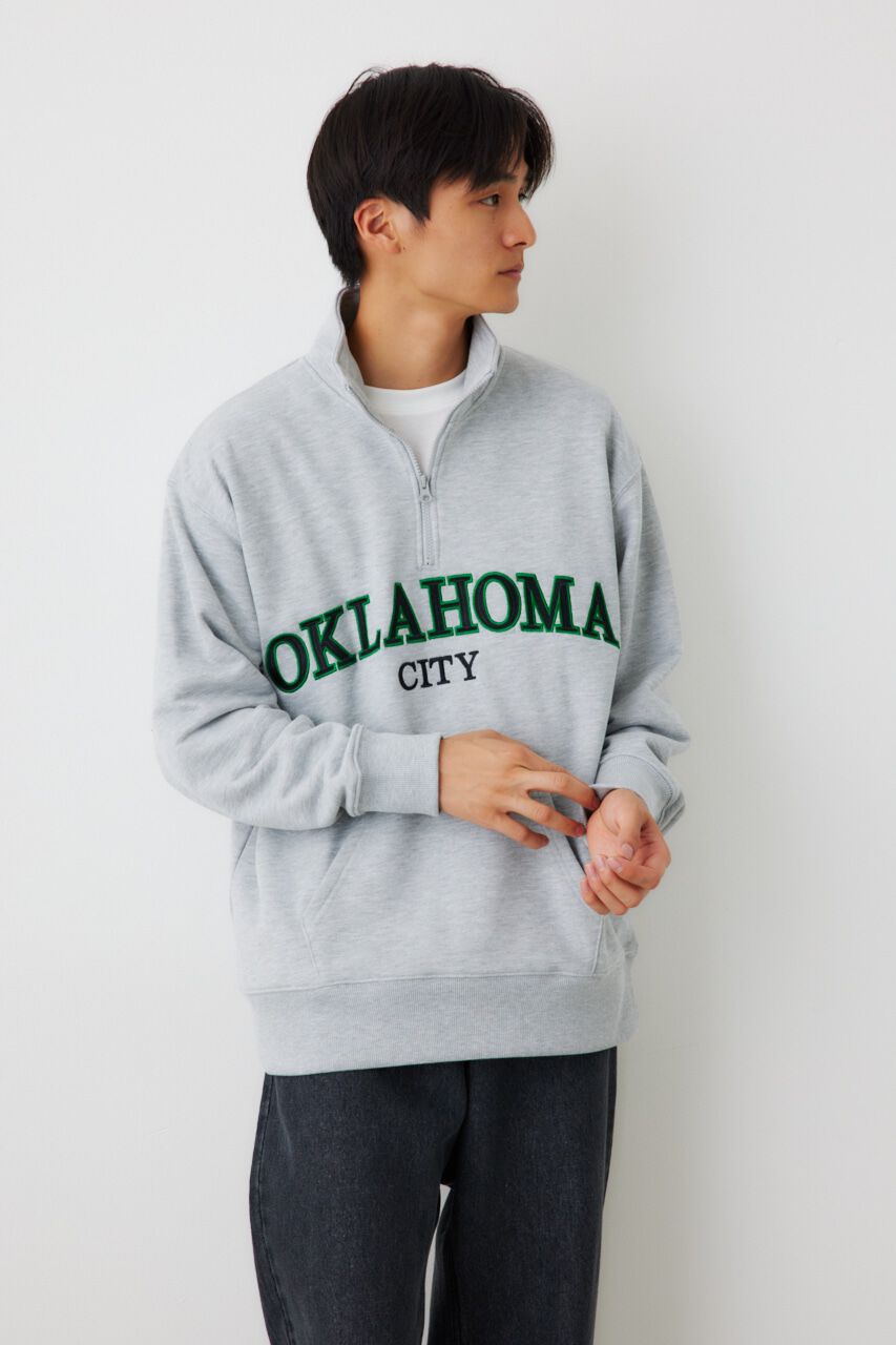 RODEO CROWNS「ハーフZIPスウェットトップス」|Tシャツ・カットソー|L/T.GRY1