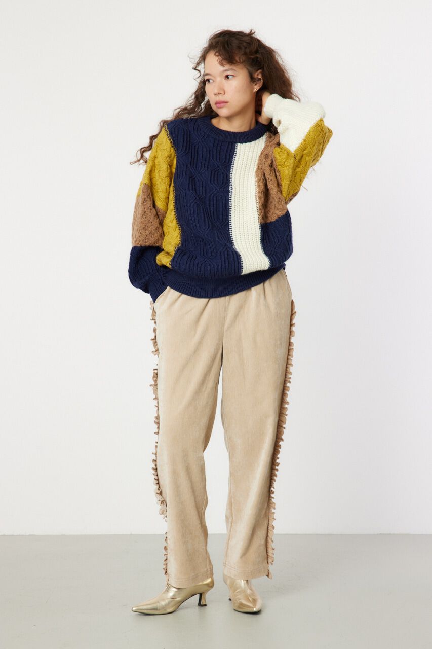 RODEO CROWNS「サイドフリルベロアパンツ」|その他|