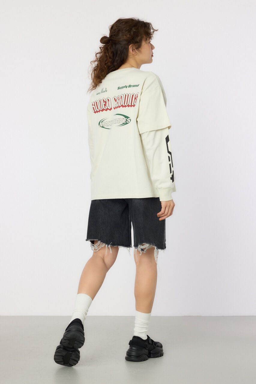 RODEO CROWNS「VintageフェイクレイヤードロングスリーブTシャツ」|Tシャツ・カットソー|