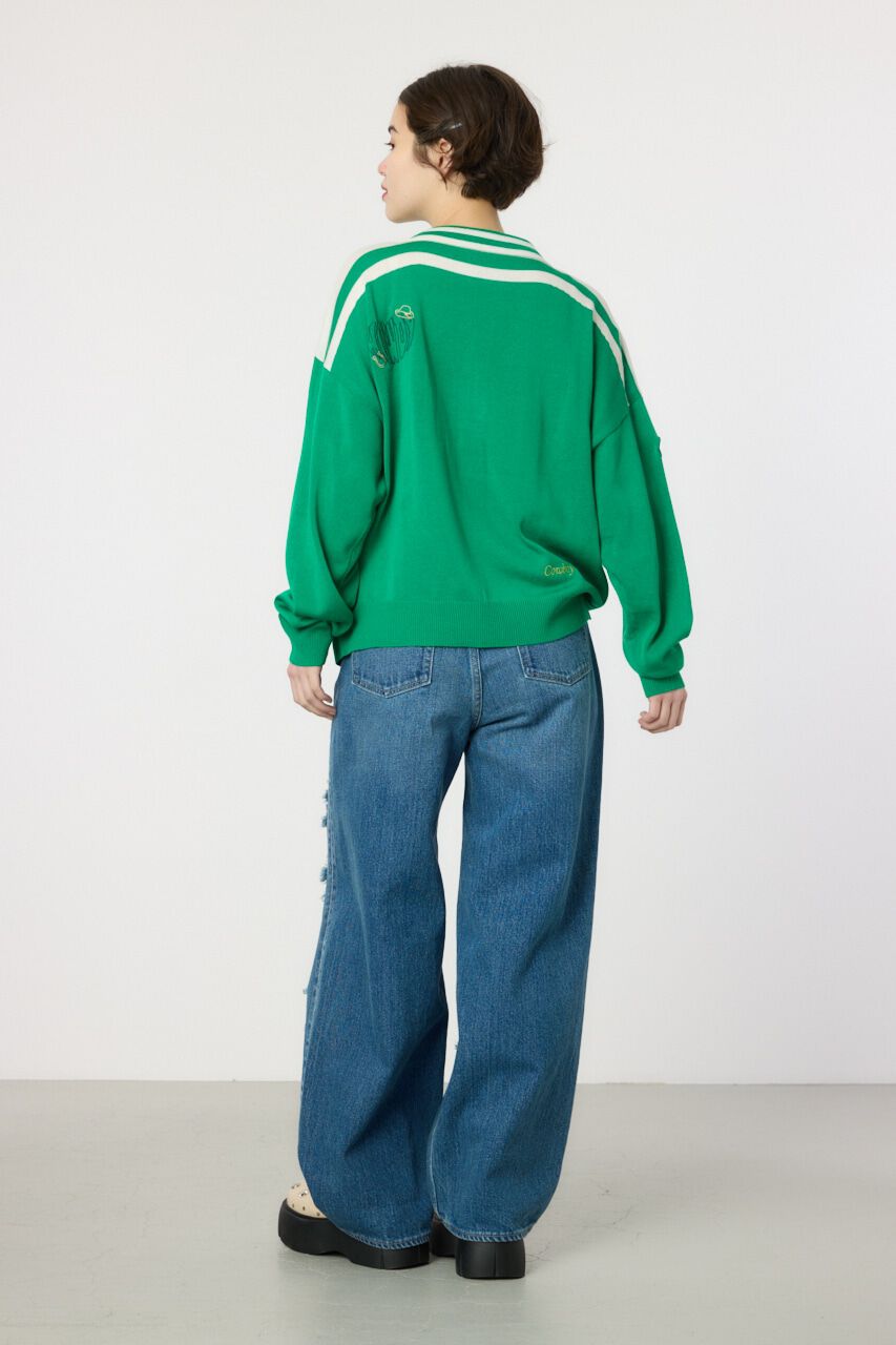 RODEO CROWNS「ワッペンニットカーディガン」|ニット・セーター|