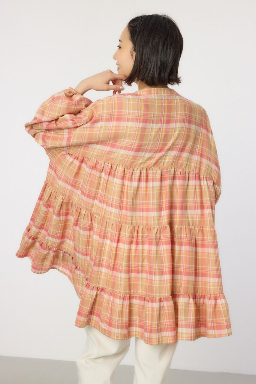 RODEO CROWNS「マルチチェックティアードチュニック」|シャツ・ブラウス|