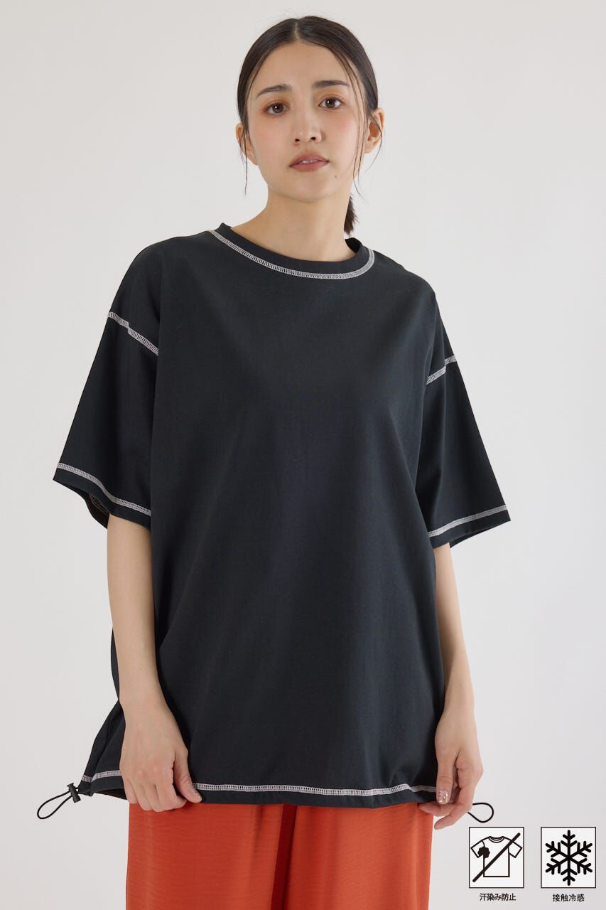 RODEO CROWNS「MASTER PROTECT ドロストビッグTシャツ」|Tシャツ・カットソー|BLK