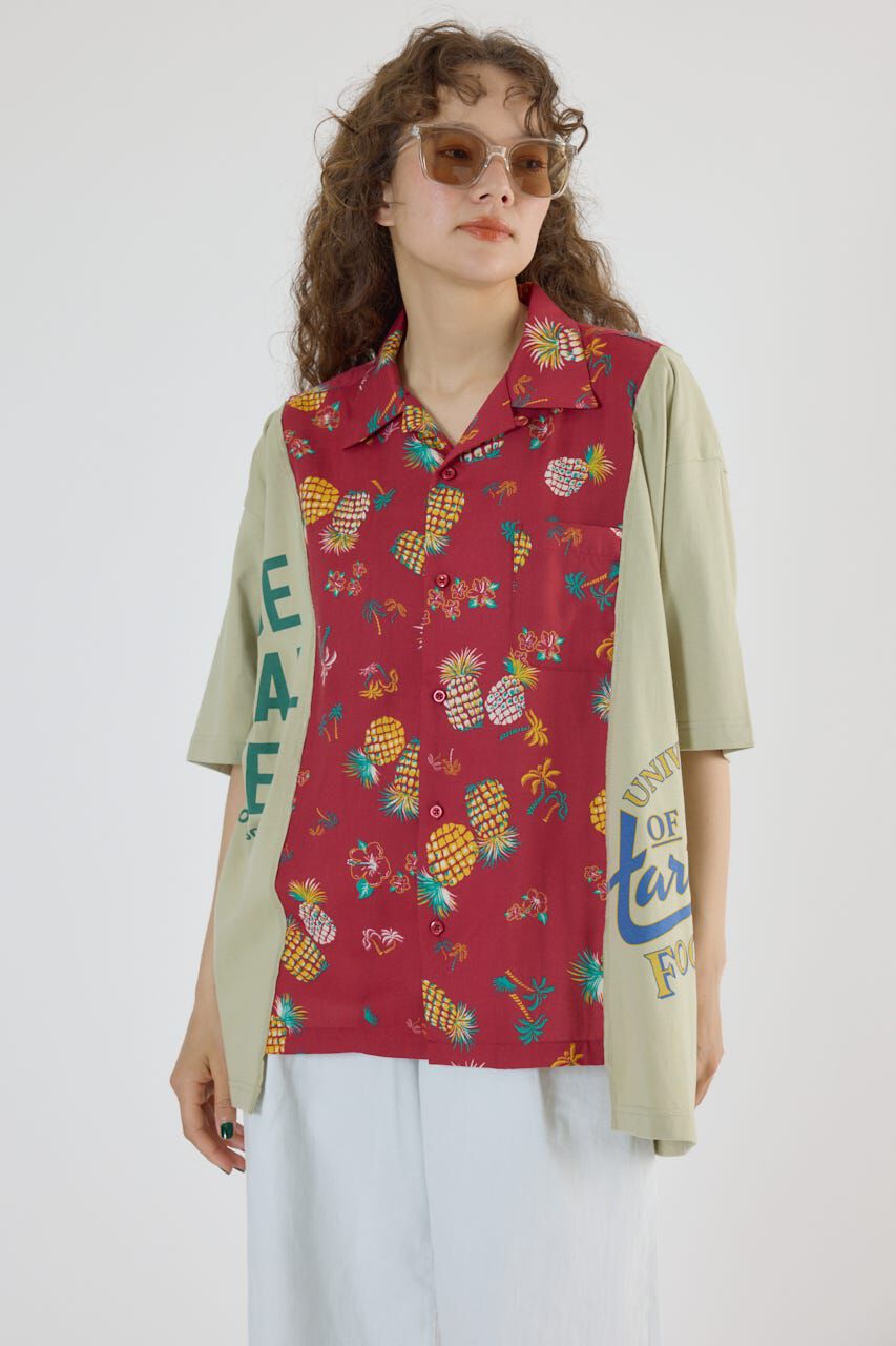 RODEO CROWNS「ドッキングアロハビッグシャツ」|シャツ・ブラウス|