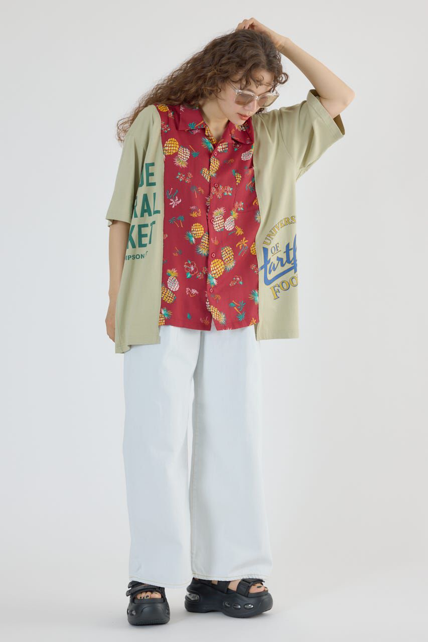 RODEO CROWNS「ドッキングアロハビッグシャツ」|シャツ・ブラウス|