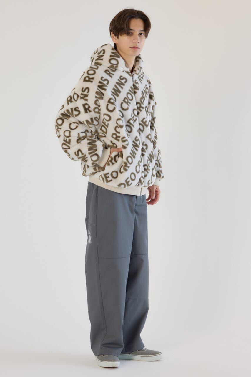 RODEO CROWNS「オールオーバーロゴファーブルゾン」|ブルゾン・スタジャン|