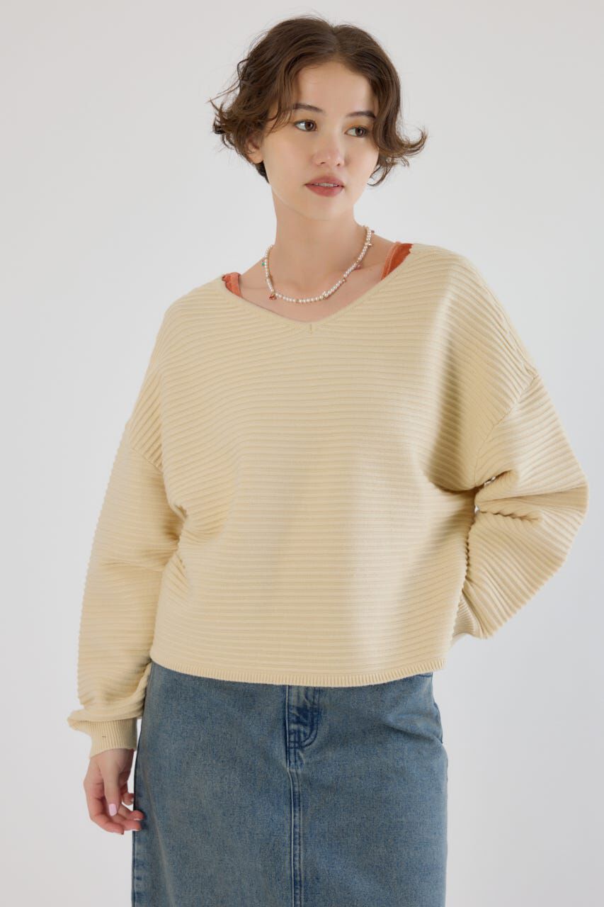 RODEO CROWNS「2WAYクロスニットトップス」|ニット・セーター|