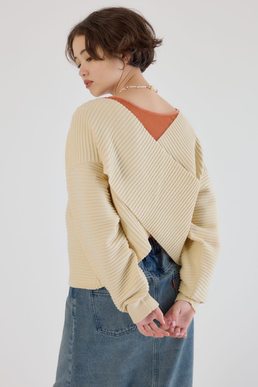 RODEO CROWNS「2WAYクロスニットトップス」|ニット・セーター|