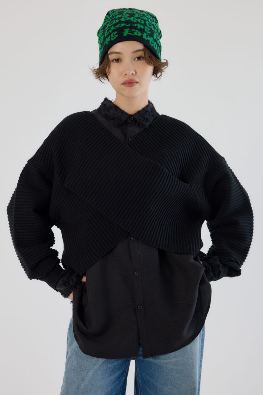 RODEO CROWNS「2WAYクロスニットトップス」|ニット・セーター|