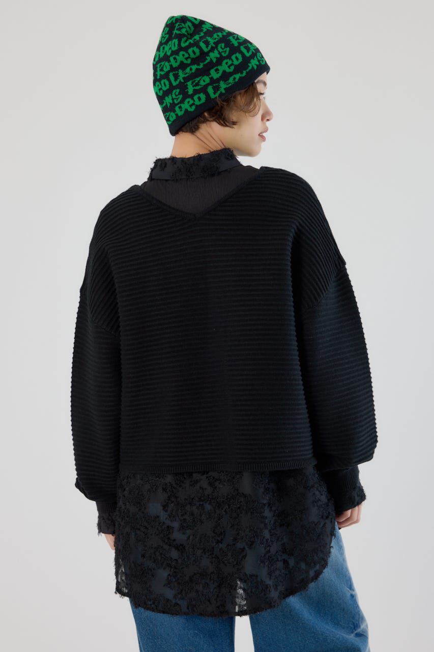 RODEO CROWNS「2WAYクロスニットトップス」|ニット・セーター|