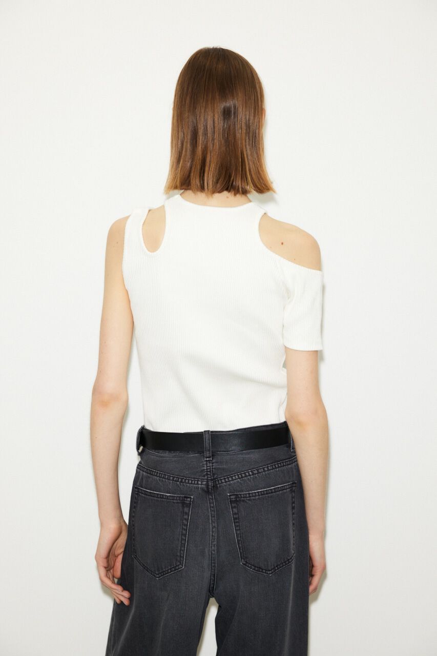 SLY「OPEN ARM RIB トップス」|Tシャツ・カットソー|