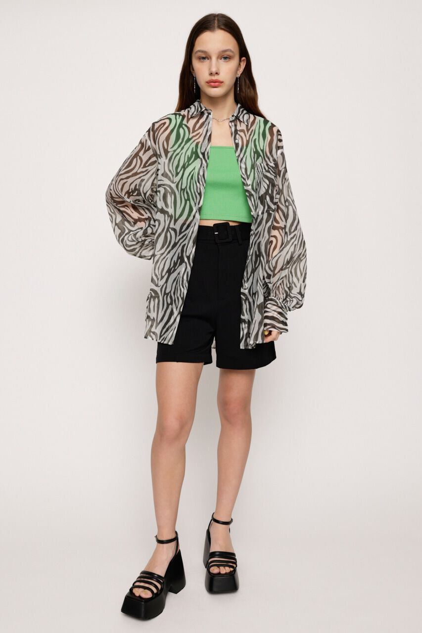 SLY「VOLUME SLEEVE SHEER シャツ」|シャツ・ブラウス|