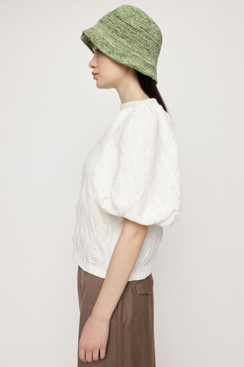 SLY「CUT LACE PUFF SLEEVE トップス」|Tシャツ・カットソー|