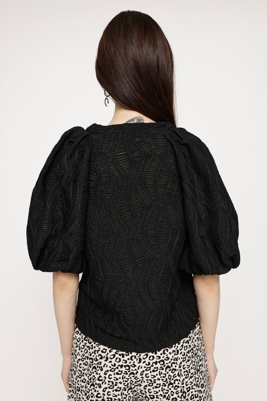 SLY「CUT LACE PUFF SLEEVE トップス」|Tシャツ・カットソー|