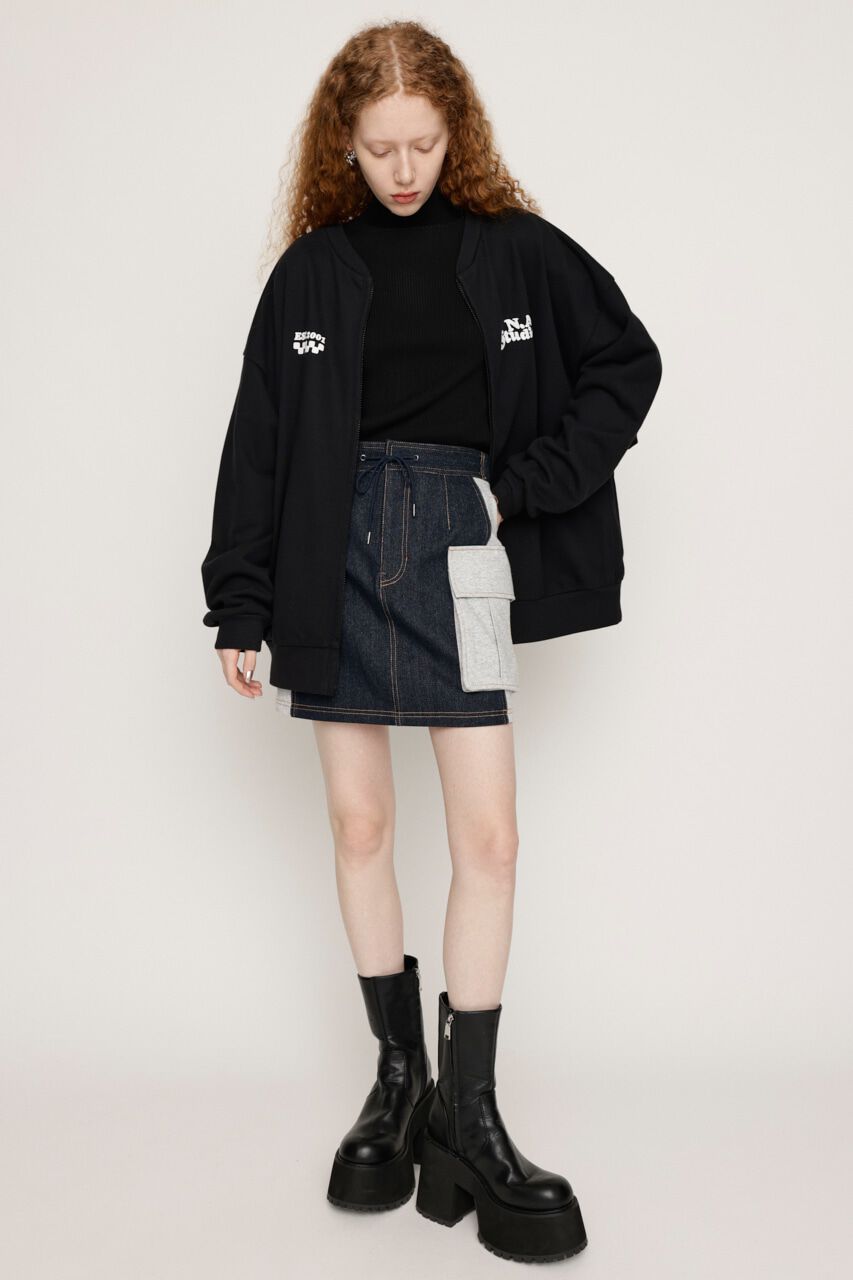 SLY「COMBI CUT ショートスカート」|スカート|