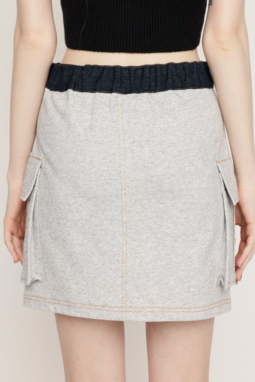 SLY「COMBI CUT ショートスカート」|スカート|