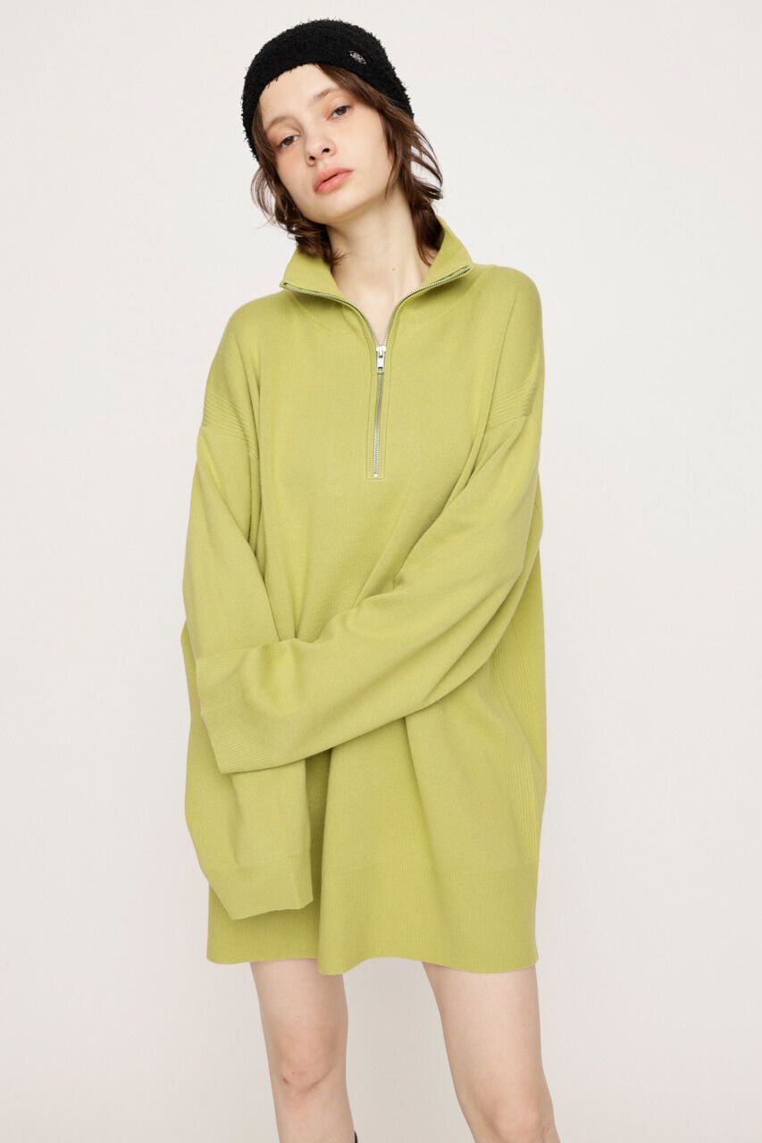 SLY「HALF ZIP H／N LOOSELY ワンピース」|ワンピース|