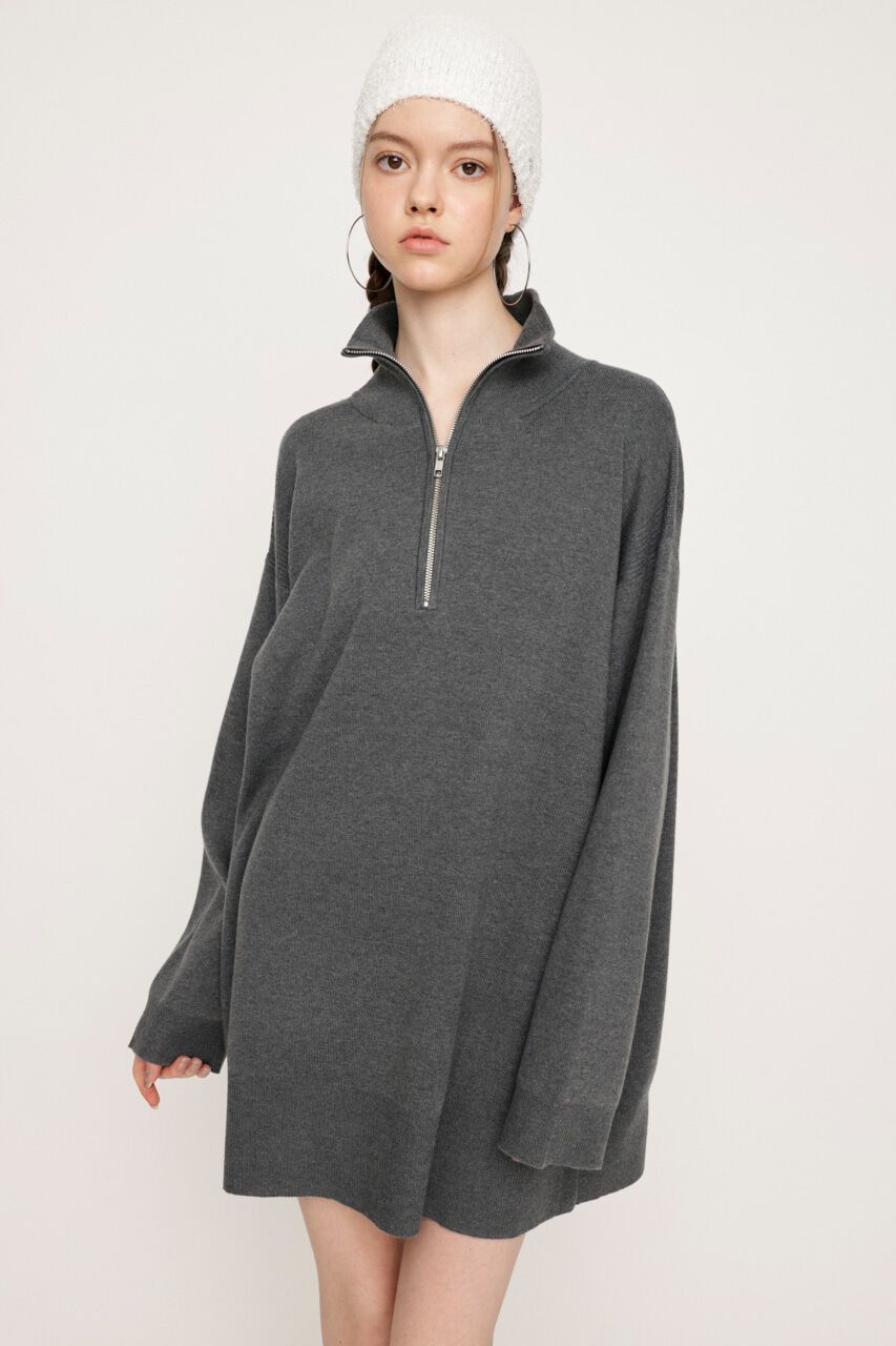 SLY「HALF ZIP H／N LOOSELY ワンピース」|ワンピース|