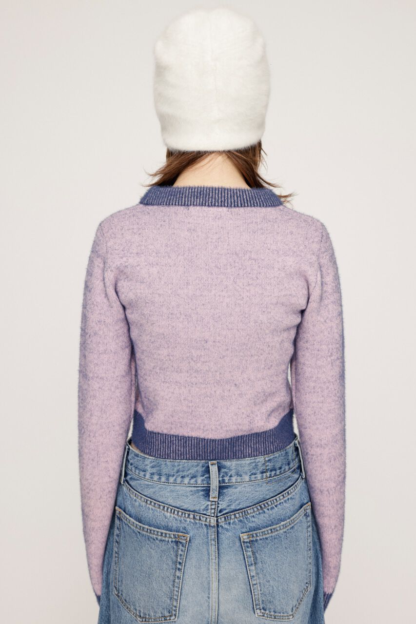 SLY「JQ LOGO MINKY CROP KNIT トップス」|ニット・セーター|