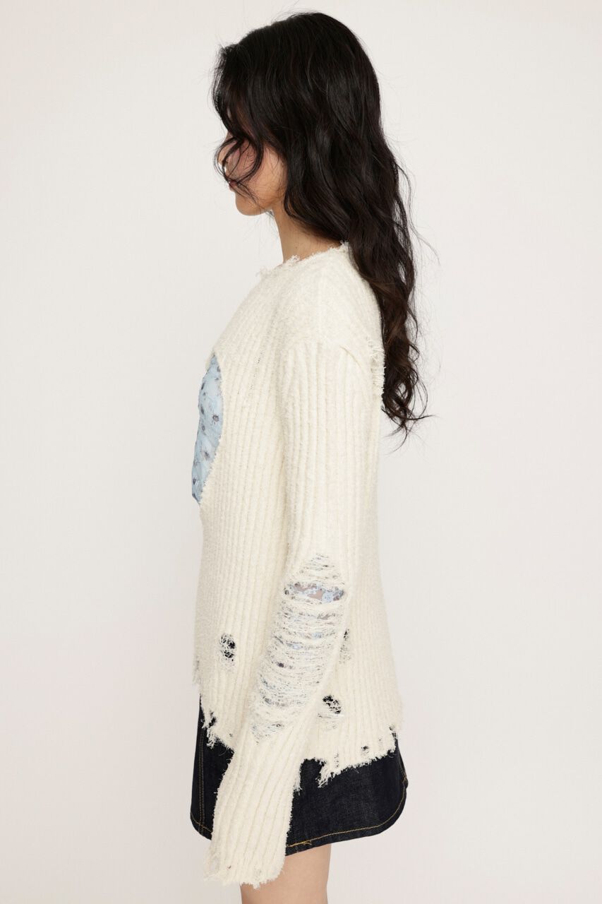 SLY「HEART HOLE 2WAY CRUSH トップス」|ニット・セーター|